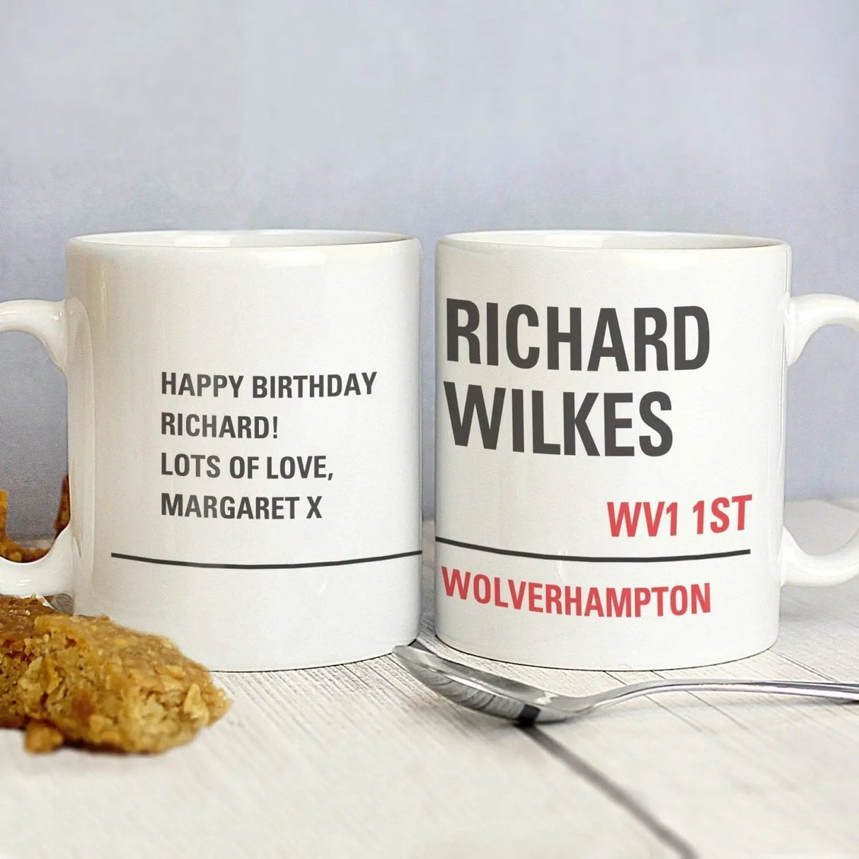 Personalised London Street Sign Mug: 2 - Mugs By Gift Moments