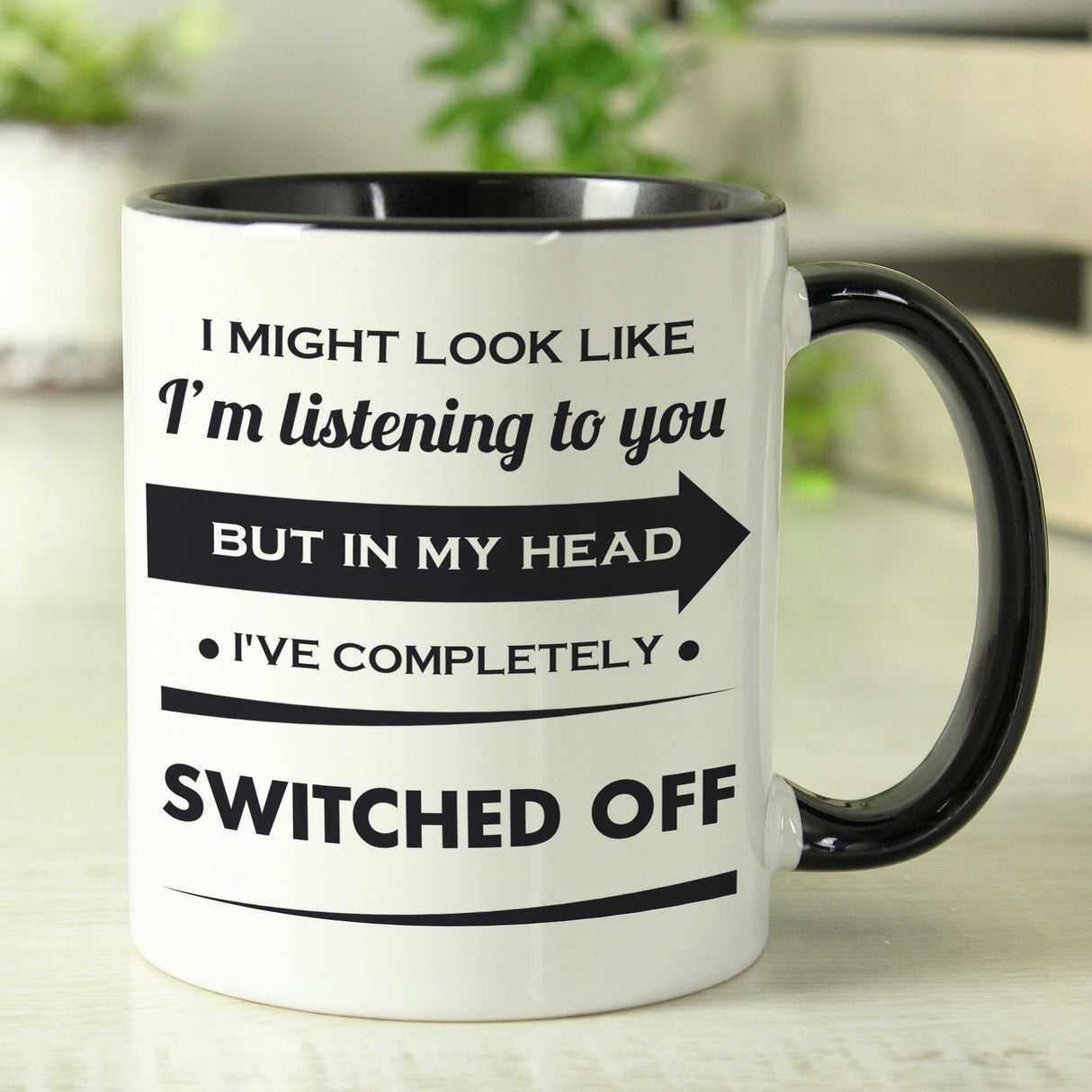 Personalised Look Like I’m Listening Mug: 6 - Mugs By Gift Moments