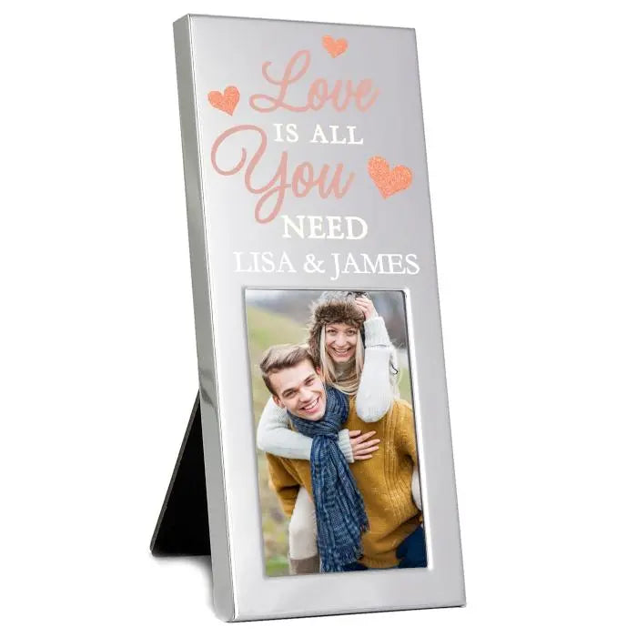 Personalised ’Love is All You Need’ 2x3 Photo Frame: 2 - Photo Frames By Gift Moments