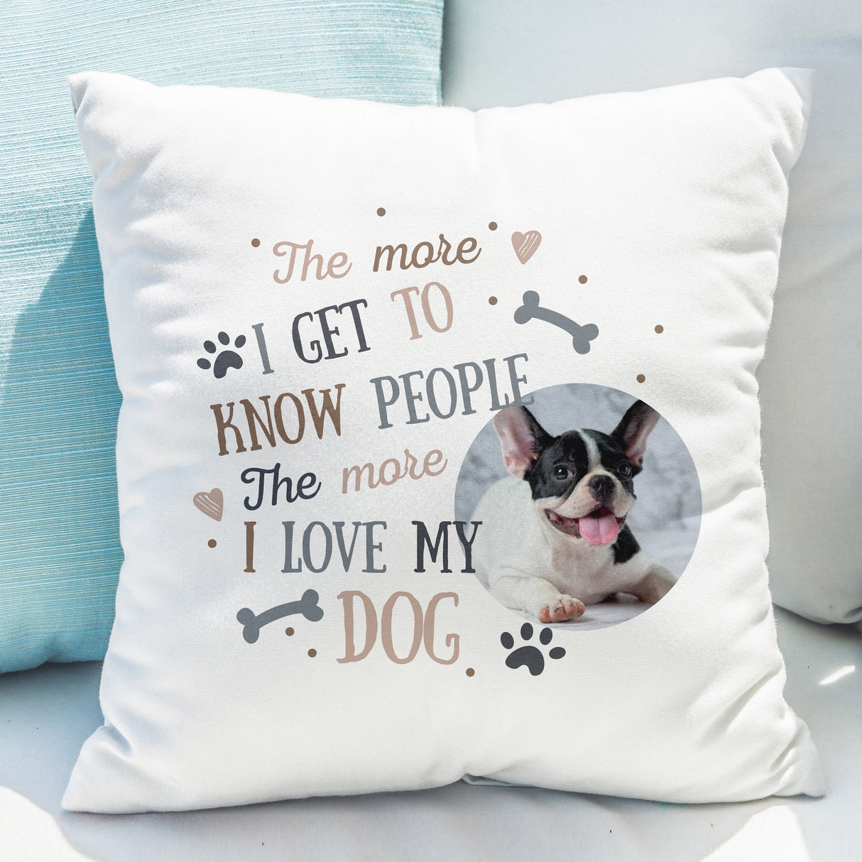 Personalised I Love My Dog Photo Upload Cushion: 1 - Cushions By Gift Moments