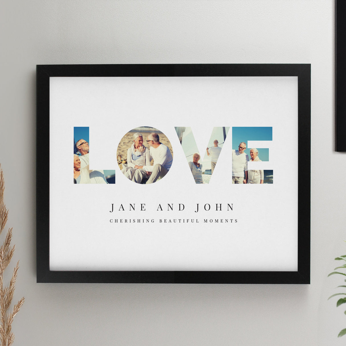 Personalised LOVE Photo Framed Prints - Black - Shop Framed Prints At Gift Moments - 2