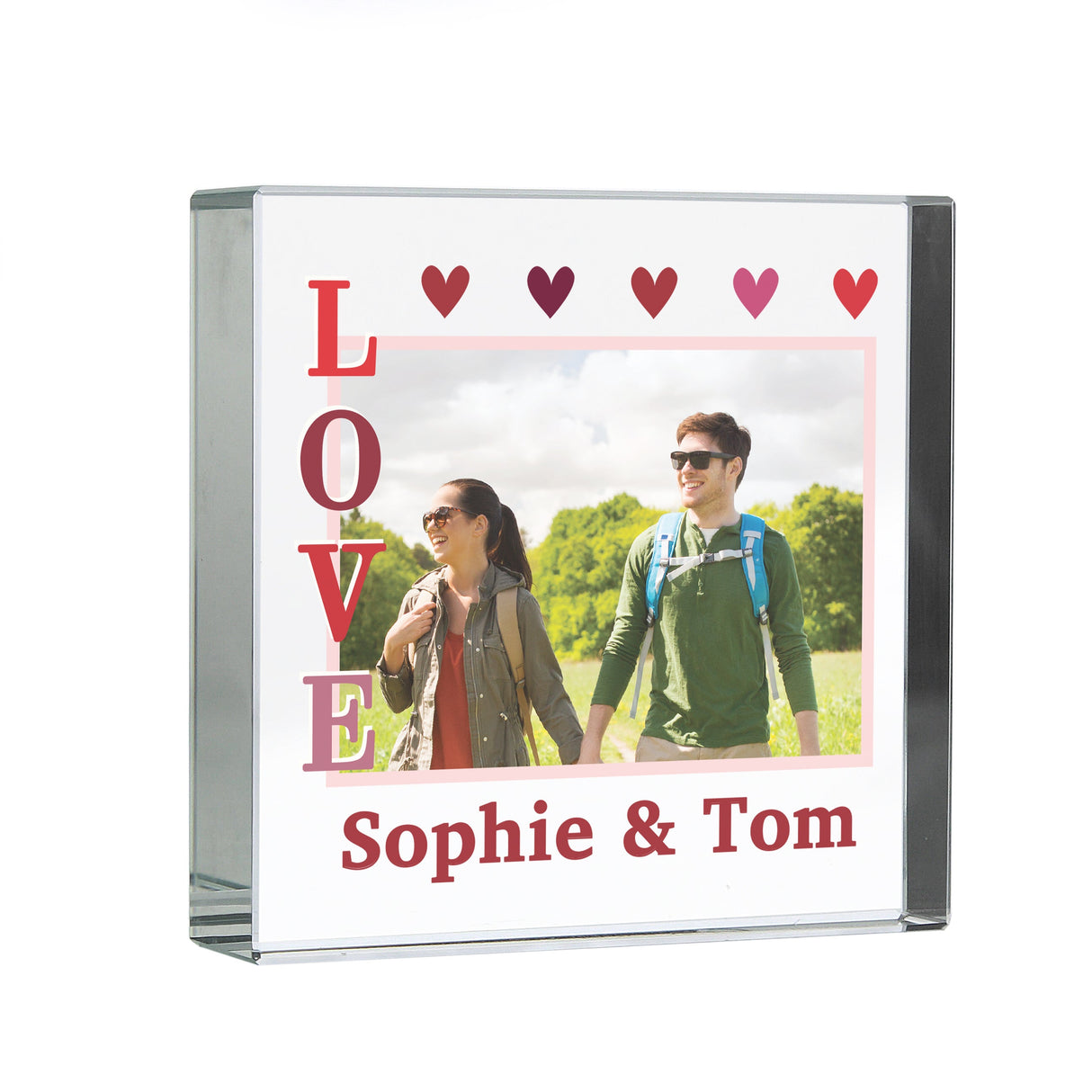 Personalised LOVE Photo Upload Crystal Token - Shop Ornaments At Gift Moments - 5