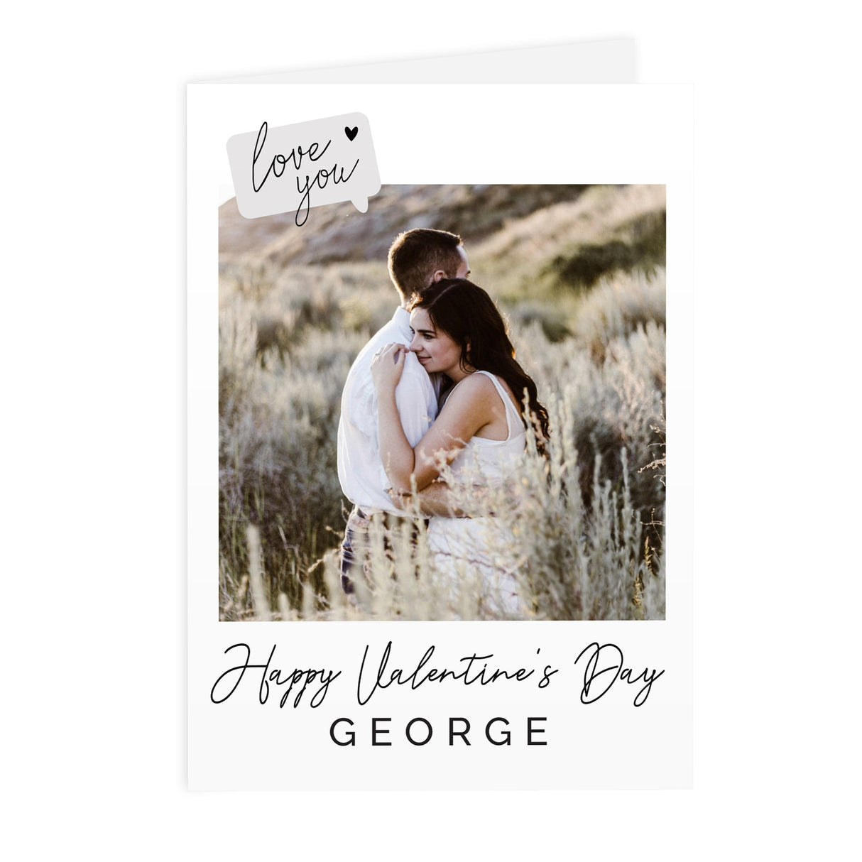Personalised Love You Photo Upload Greeting Card: 5 - Greeting Cards By Gift Moments