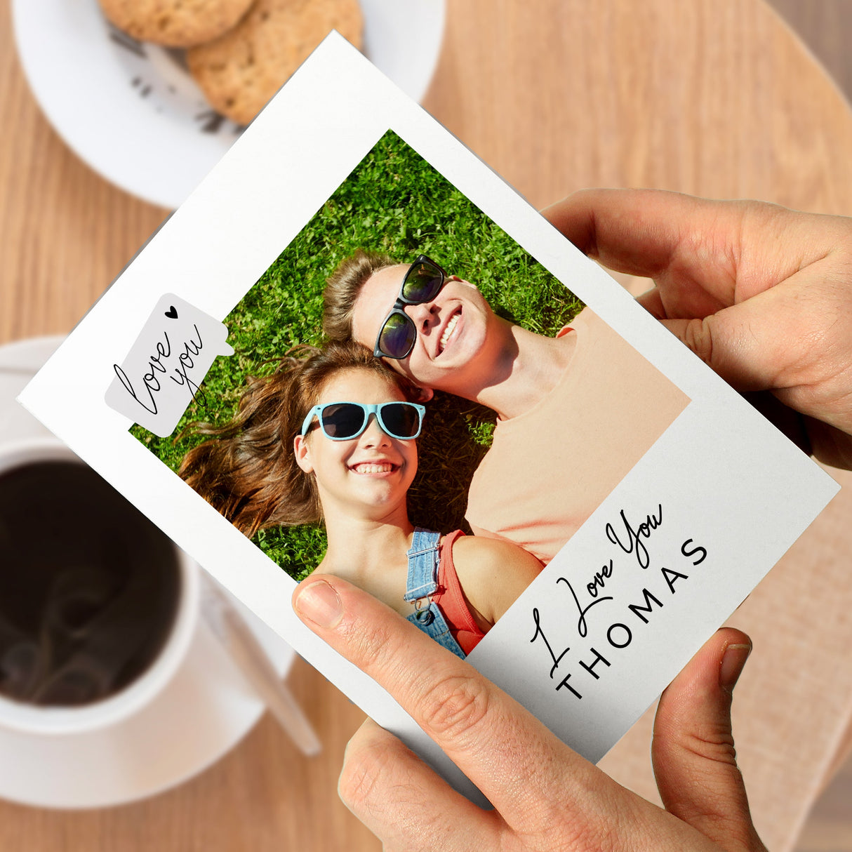 Personalised Love You Photo Upload Greeting Card: 3 - Greeting Cards By Gift Moments