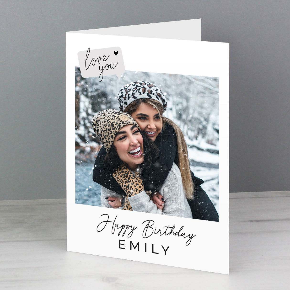 Personalised Love You Photo Upload Greeting Card: 1 - Greeting Cards By Gift Moments