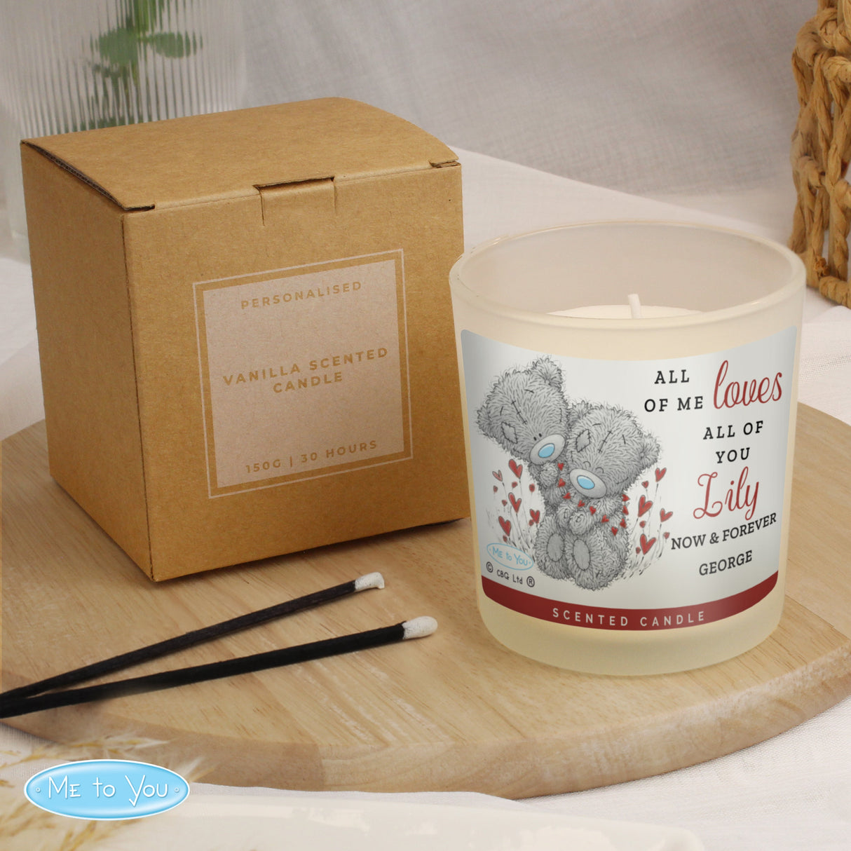 Personalised Me to You Love Scented Candle Jar: 1 - Candles