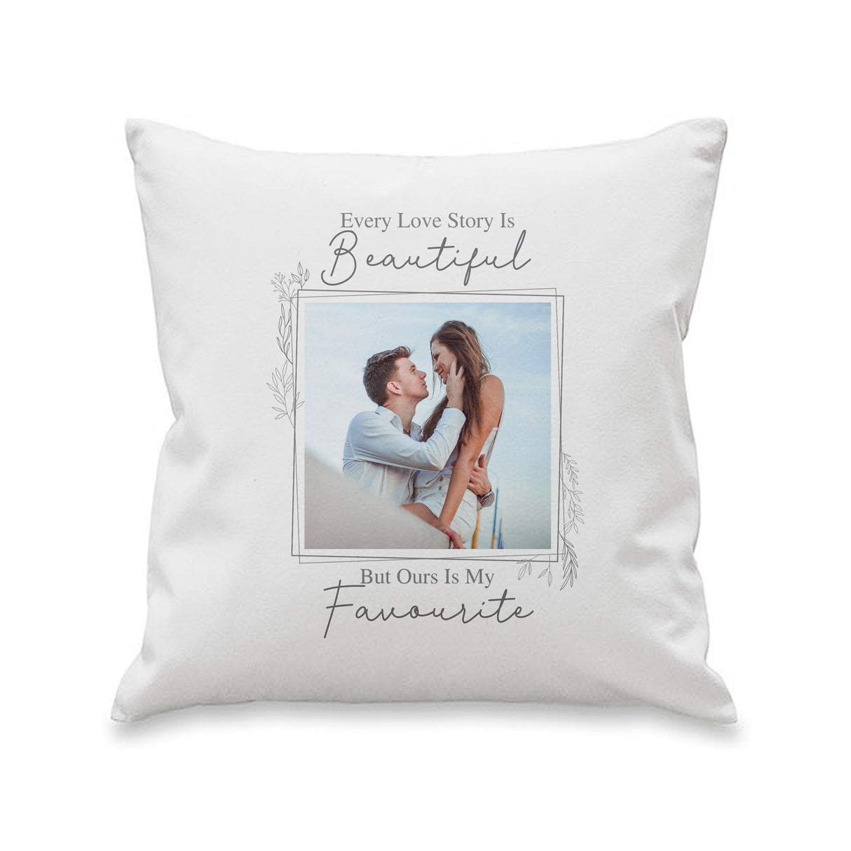 Personalised Love Story Photo Upload Cushion - Shop Cushions At Gift Moments - 3