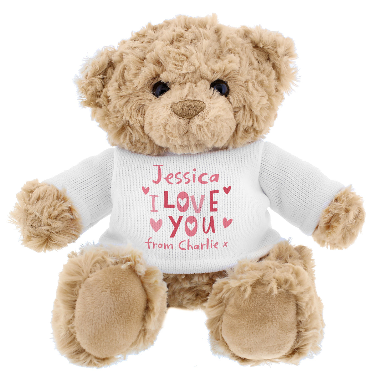 Personalised I Love You Teddy Bear: 5 - Teddy Bears & Soft Toys By Gift Moments
