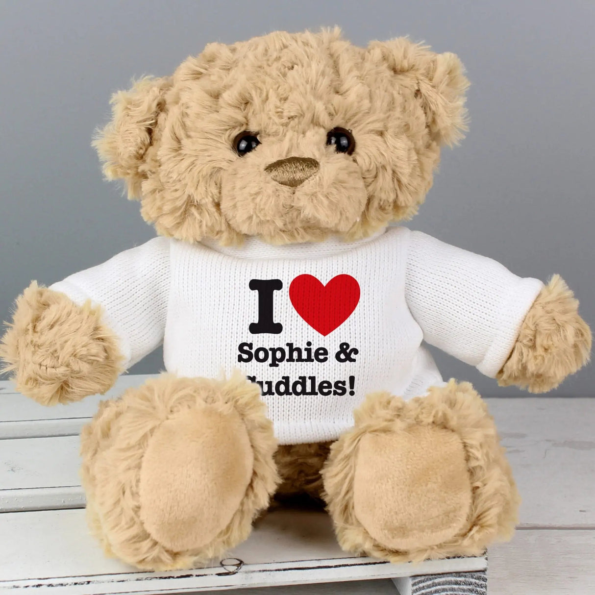 Personalised I Love... Teddy Bear: 1 - Teddy Bears & Soft Toys By Gift Moments
