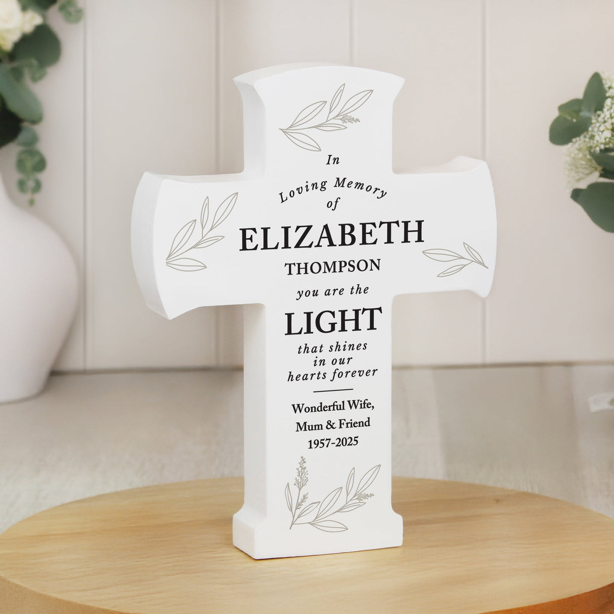 Personalised In Loving Memory Cross Ornament - Shop Ornaments At Gift Moments - 2