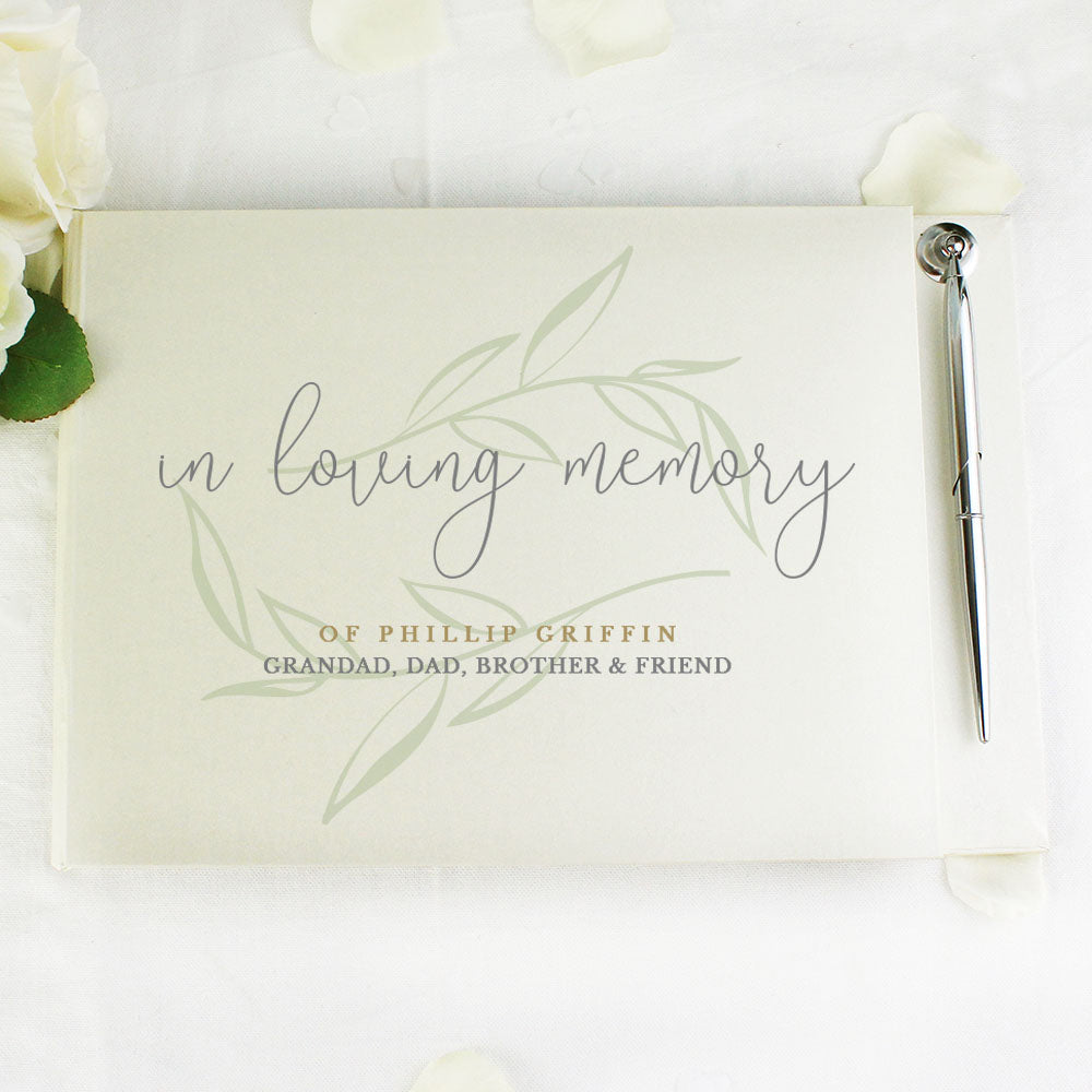 Personalised In Loving Memory Guest Book: 1 - Guest Books By Gift Moments