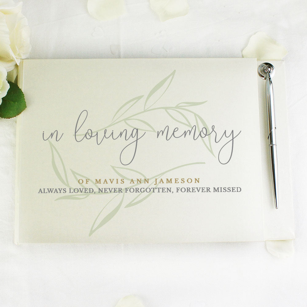 Personalised In Loving Memory Guest Book: 5 - Guest Books By Gift Moments