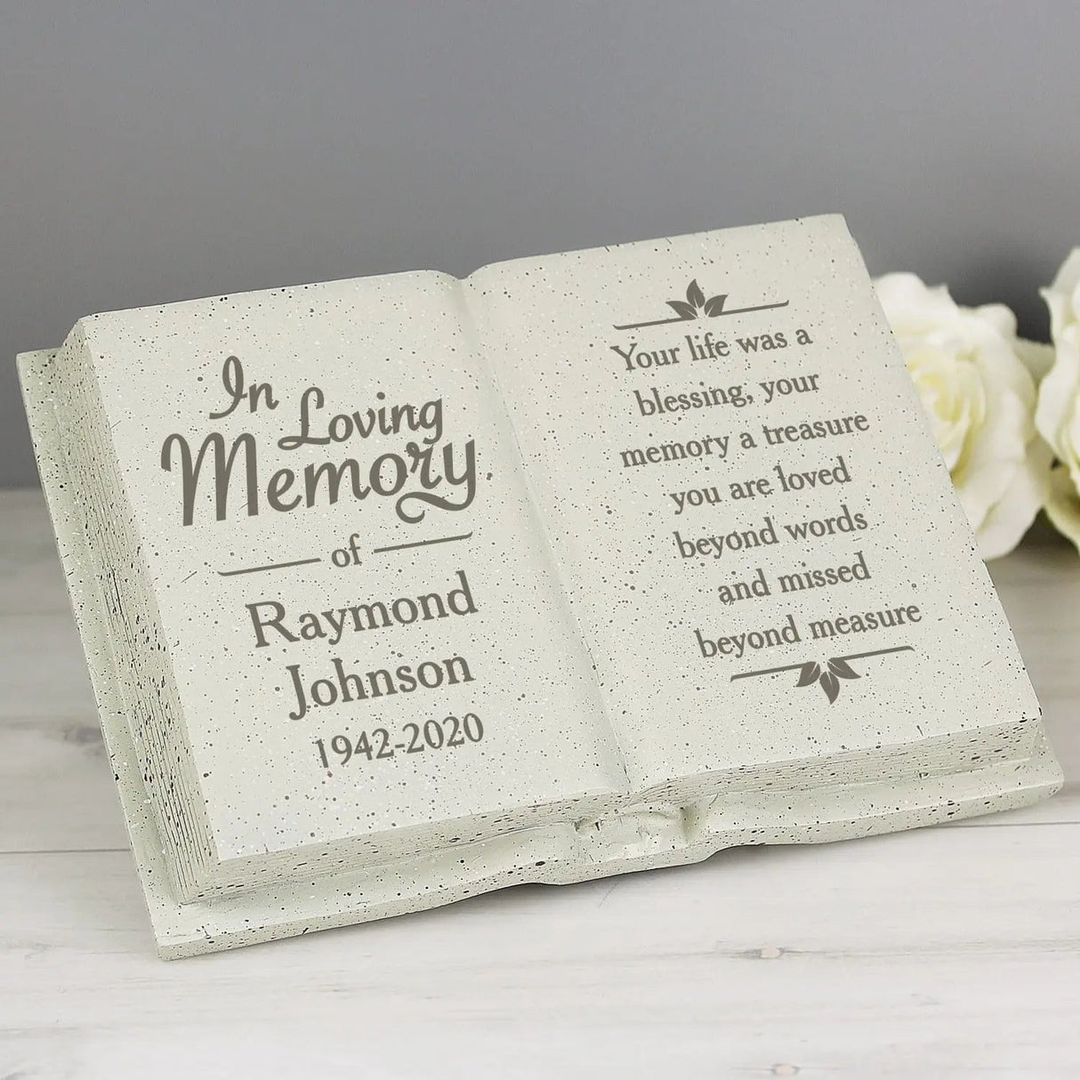 Personalised In Loving Memory Memorial Book: 2 - Memorials By Gift Moments
