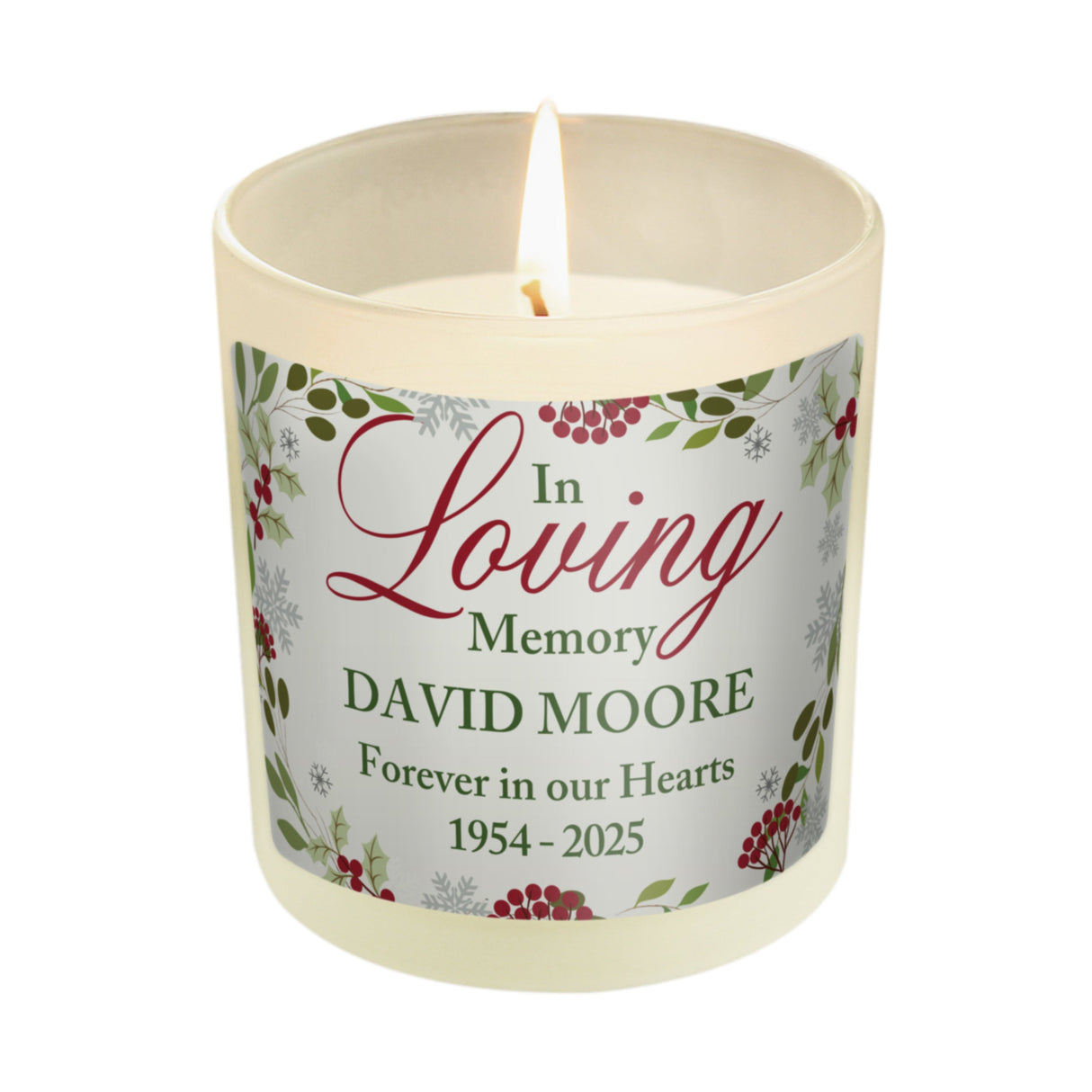 Personalised In Loving Memory Scented Jar Candle: 5 - Candles By Gift Moments