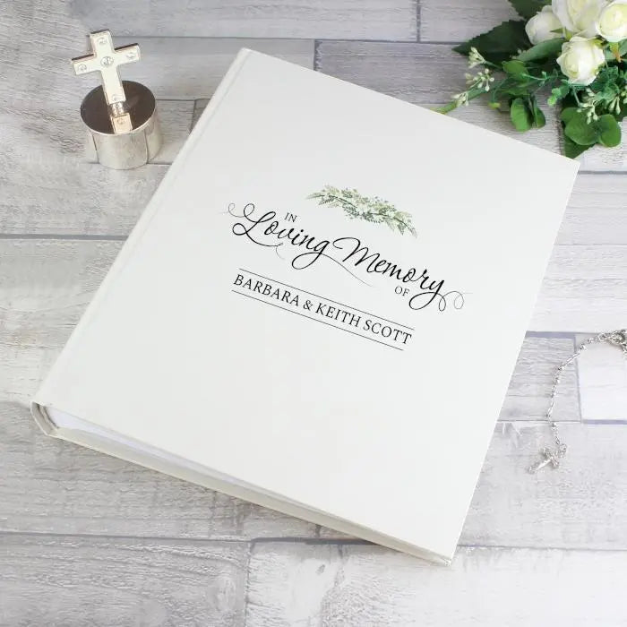 Personalised In Loving Memory Traditional Photo Album - Shop Photo Albums At Gift Moments - 1