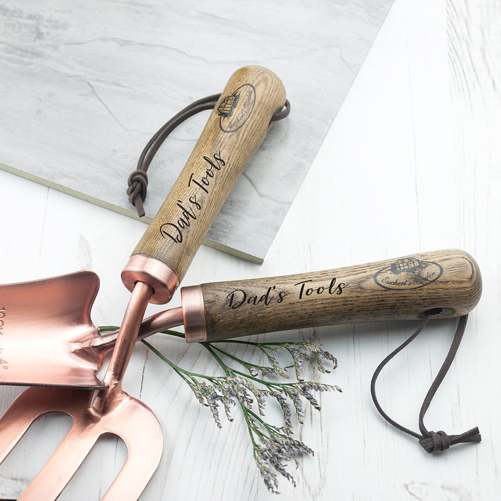 Personalised Luxe Copper Trowel and Fork Set: 6 - Tools & Storage By Gift Moments