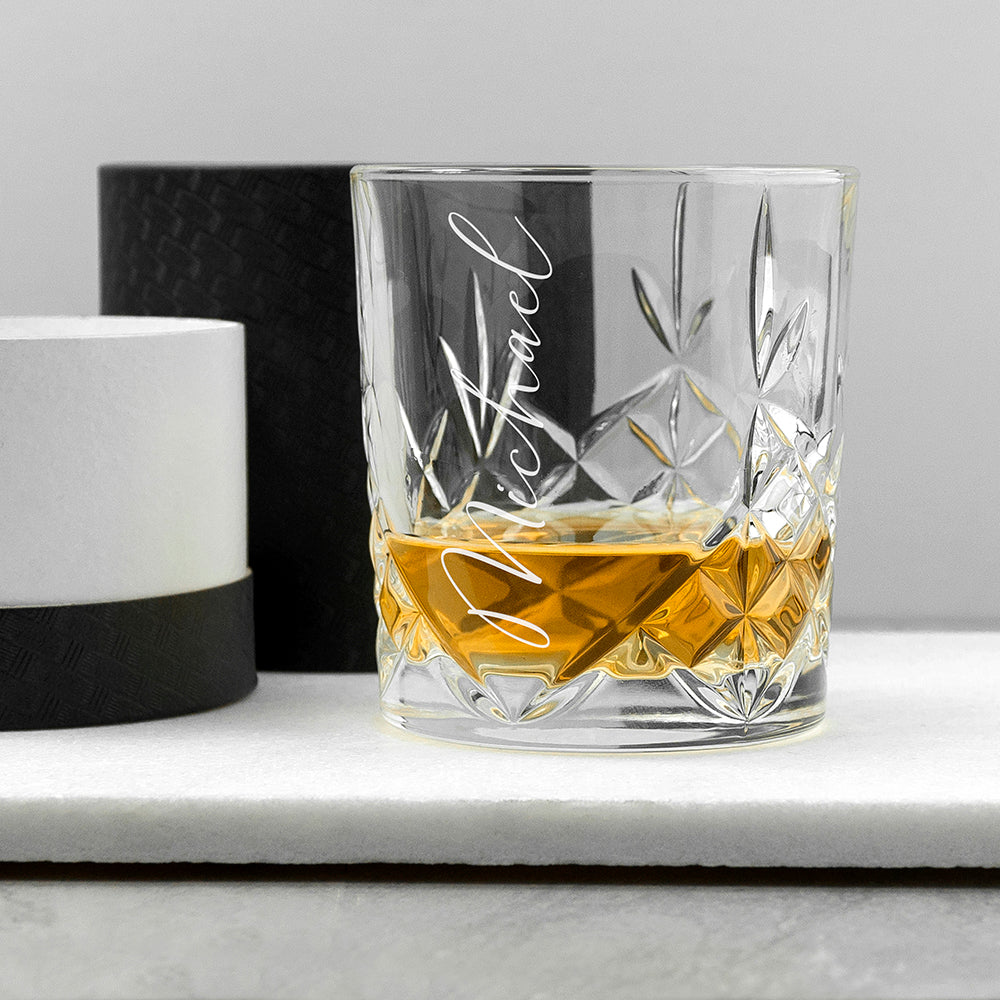 Personalised Luxe Crystal Whisky Tumbler - Shop Tumblers At Gift Moments - 1