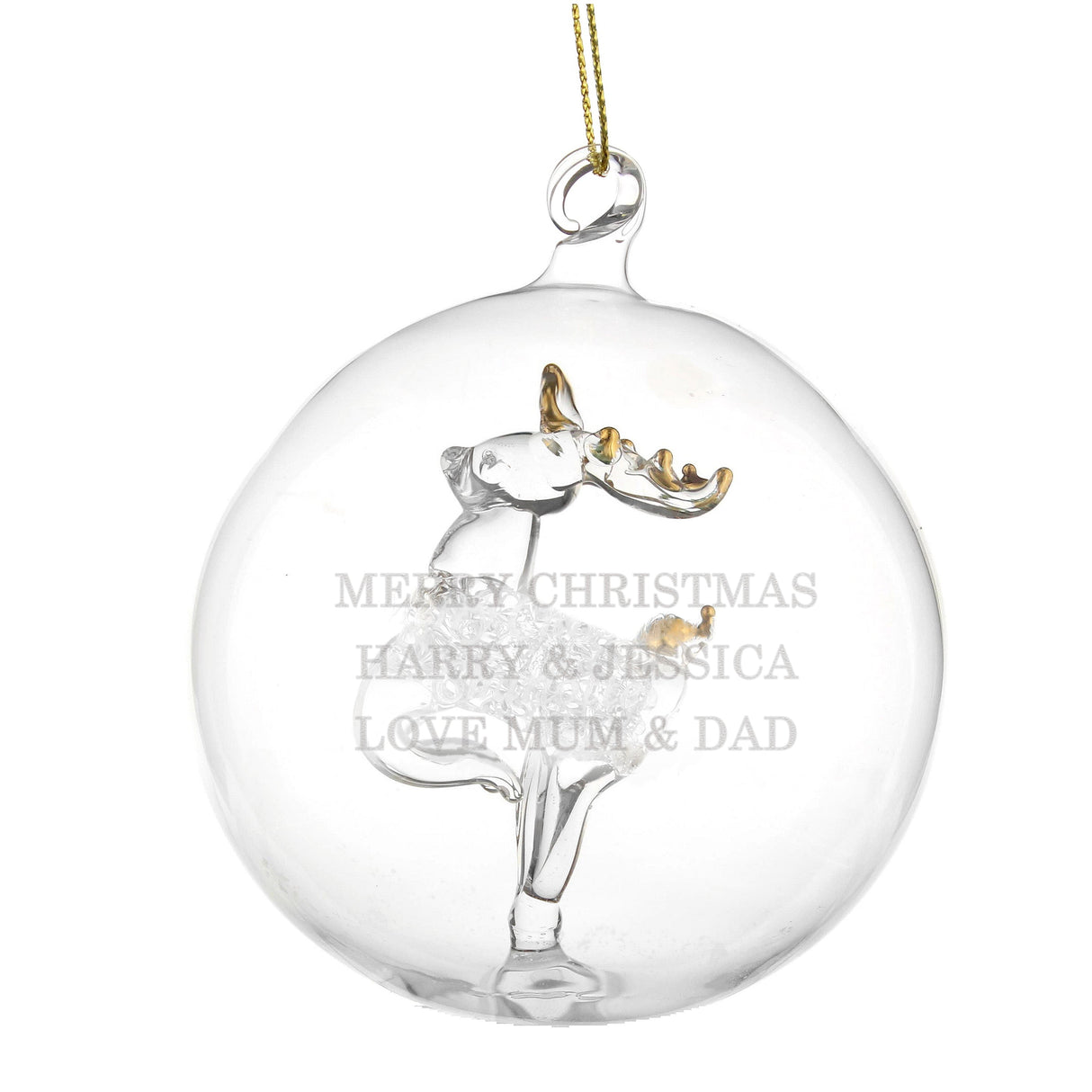 Personalised Luxury Glass Christmas Baubles - Shop Christmas Baubles At Gift Moments - 9