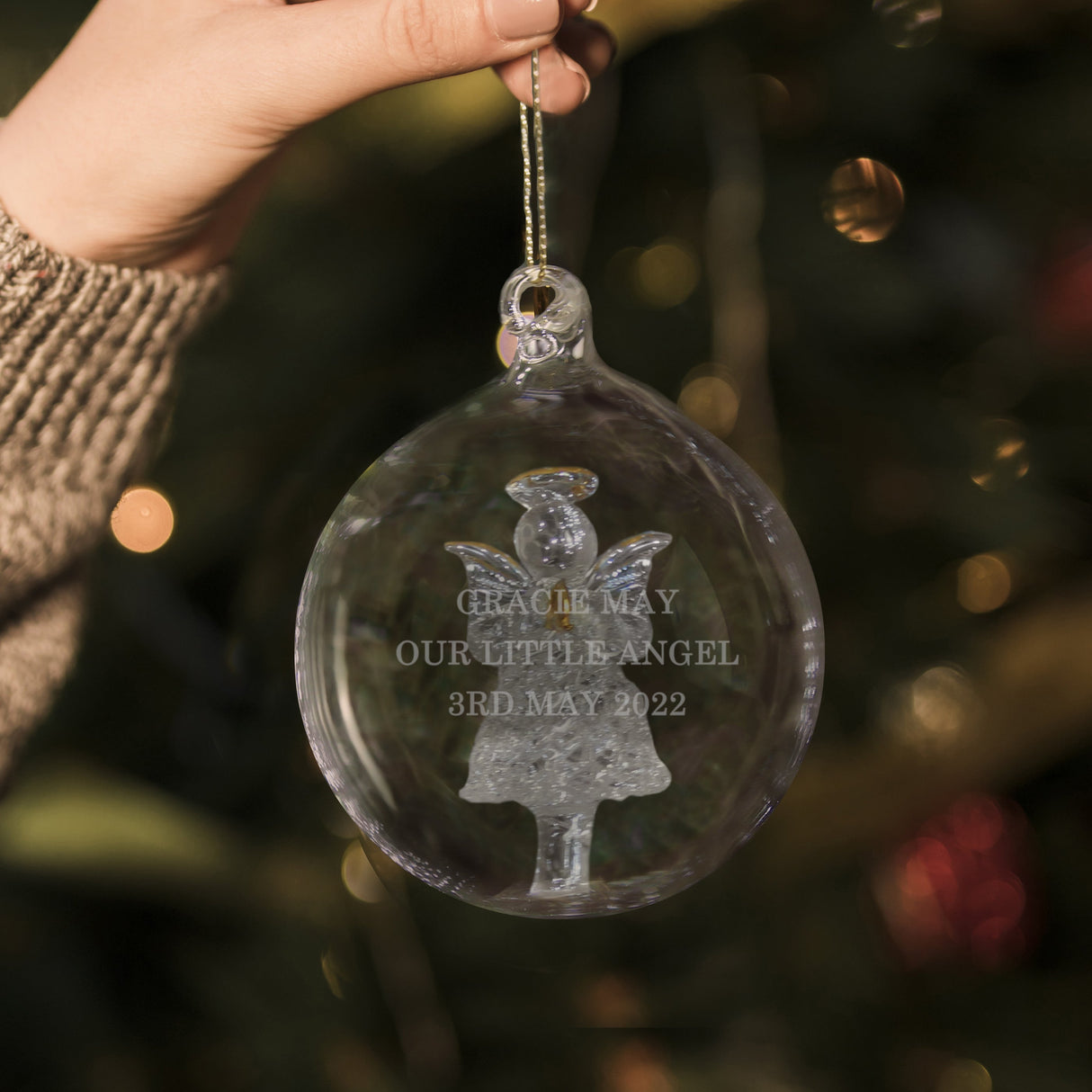 Personalised Luxury Glass Christmas Baubles - Shop Christmas Baubles At Gift Moments - 2