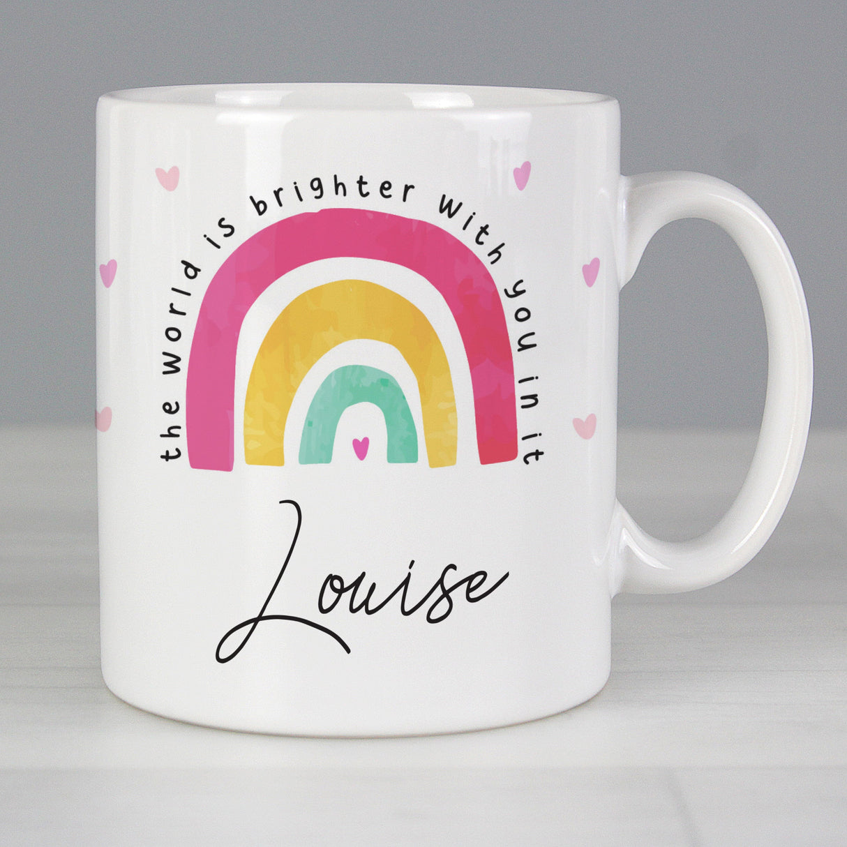 Personalised You Make The World Brighter Mug: 5 - Mugs By Gift Moments