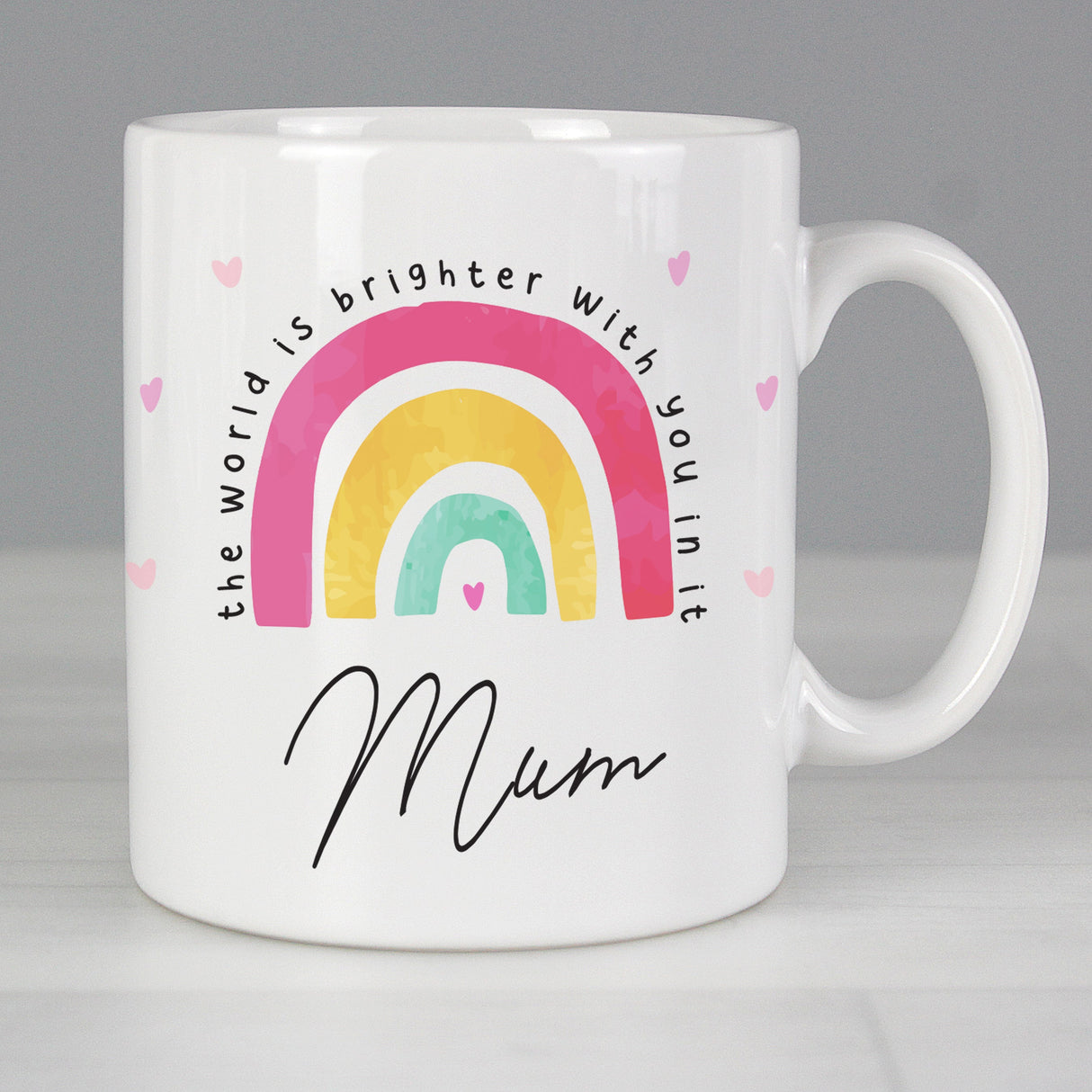 Personalised You Make The World Brighter Mug: 3 - Mugs By Gift Moments
