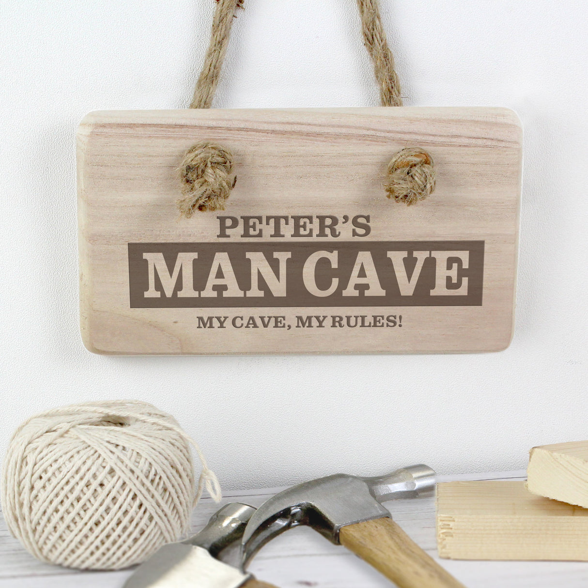 Personalised Man Cave Wooden Sign - Shop Signs & Plaques At Gift Moments - 1