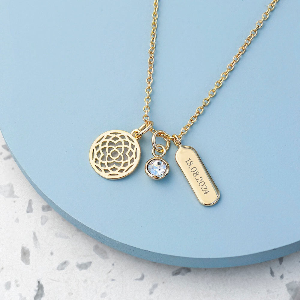 Personalised Mandala Charms Necklace: 2 - Necklaces By Gift Moments