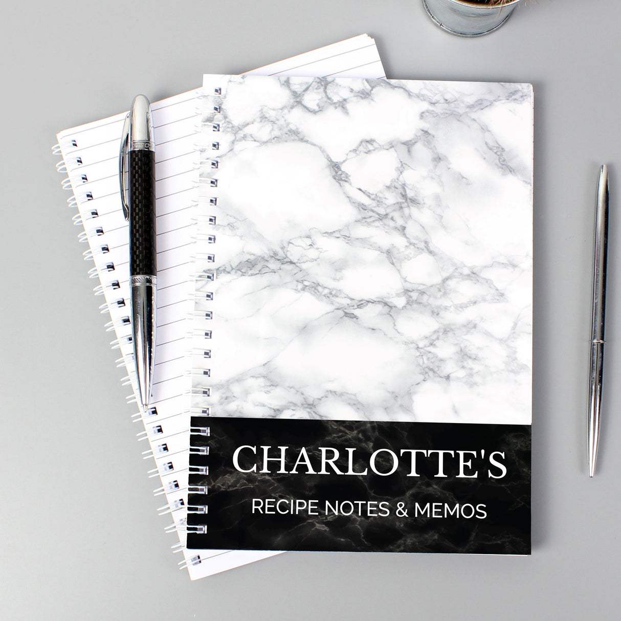 Personalised Marble Effect A5 Notebook: 5 - Notebooks By Gift Moments