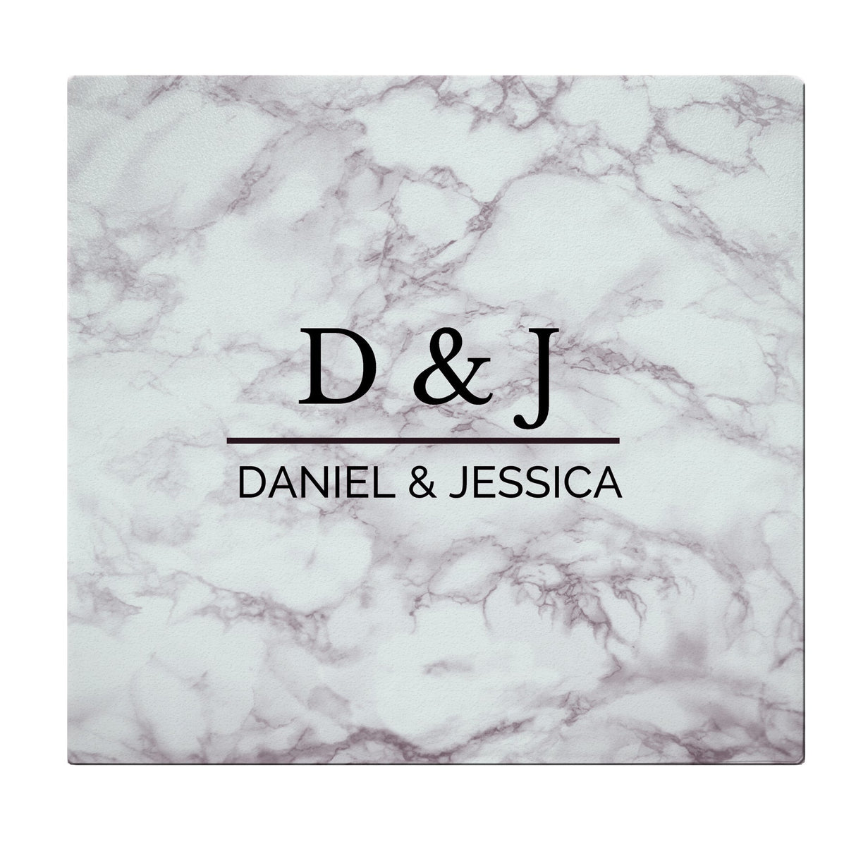Personalised Marble Effect Glass Chopping Board/Worktop Saver: 2 - Chopping Boards By Gift Moments