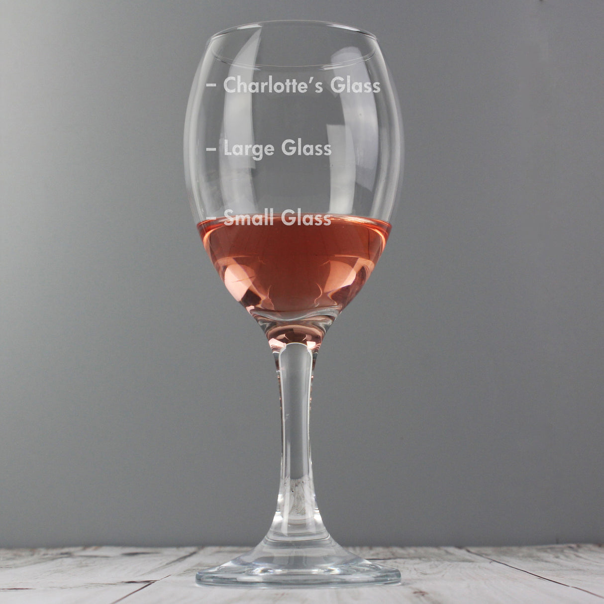 Personalised Measures Wine Glass: 4 - Wine Glasses By Gift Moments