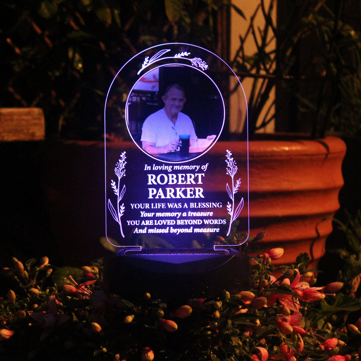 Personalised Memorial Photo Upload Outdoor Solar Light - Shop Solar Lights At Gift Moments - 8