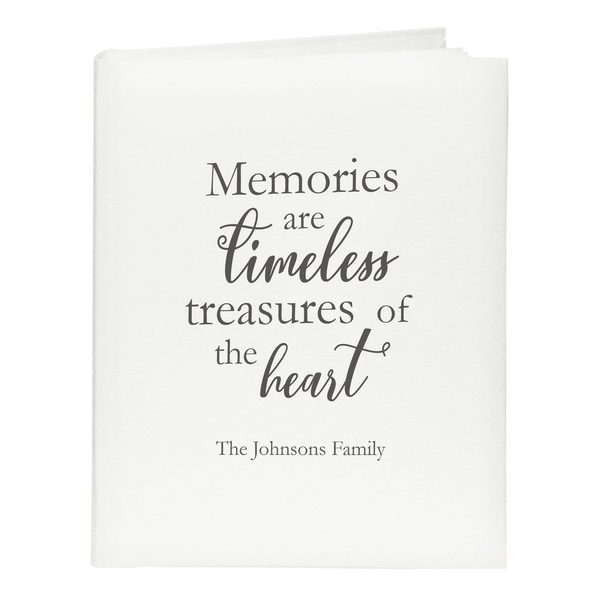 Personalised ’Memories are Timeless’ Traditional Photo Album: 5 - Photo Albums By Gift Moments
