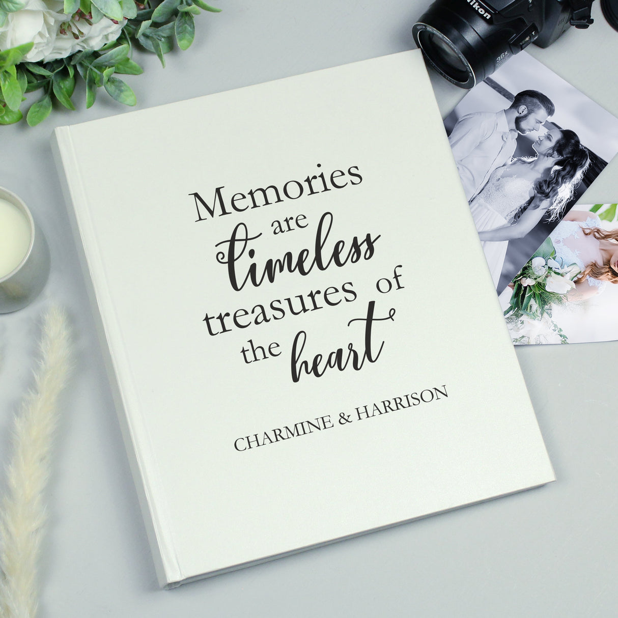 Personalised ’Memories are Timeless’ Traditional Photo Album: 3 - Photo Albums By Gift Moments