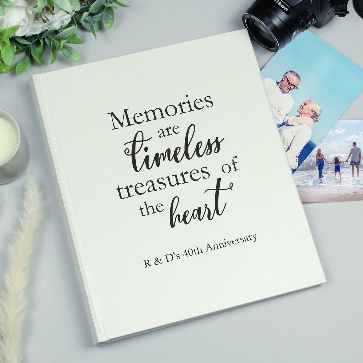 Personalised ’Memories are Timeless’ Traditional Photo Album: 1 - Photo Albums By Gift Moments