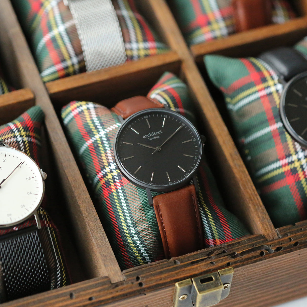 Personalised Men’s Architect Minimalist Walnut Contactless Payment Watch - Shop Watches At Gift Moments - 3