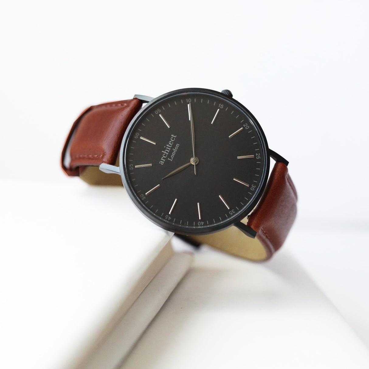 Personalised Men’s Architect Minimalist Walnut Contactless Payment Watch - Shop Watches At Gift Moments - 9
