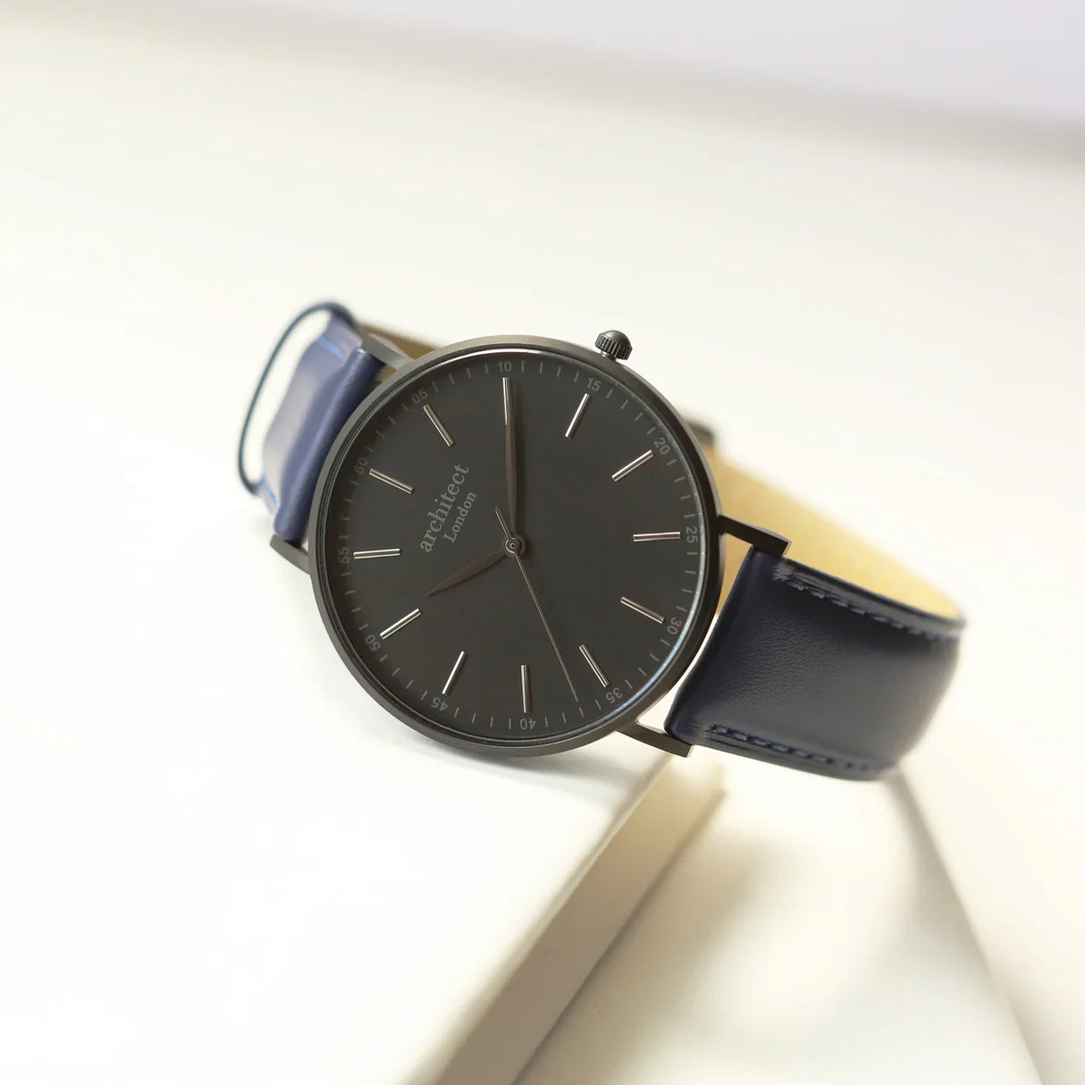 Personalised Men’s Architect Minimalist Watch Admiral Blue - Shop Watches At Gift Moments - 8