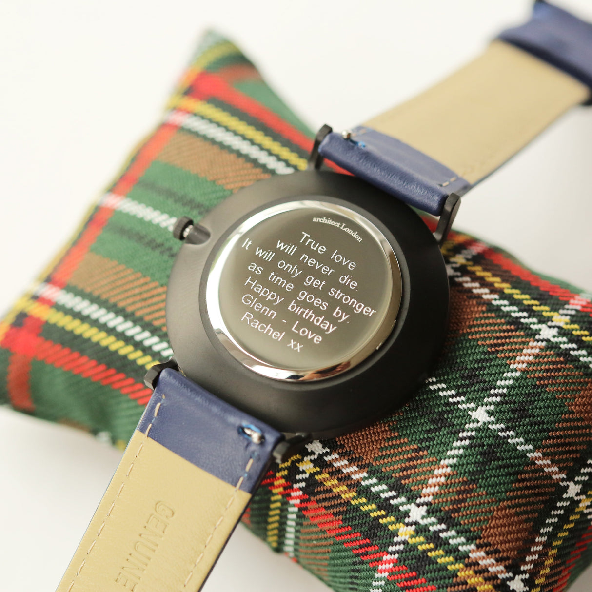 Personalised Men’s Architect Minimalist Watch Admiral Blue - Shop Watches At Gift Moments - 5