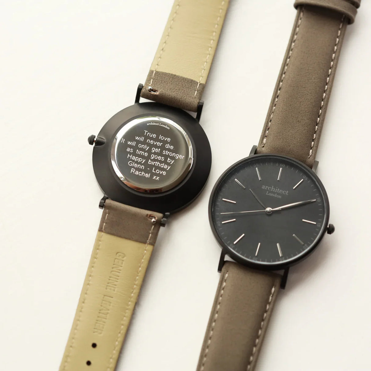 Personalised Men’s Architect Minimalist Watch Urban Grey - Shop Watches At Gift Moments - 2