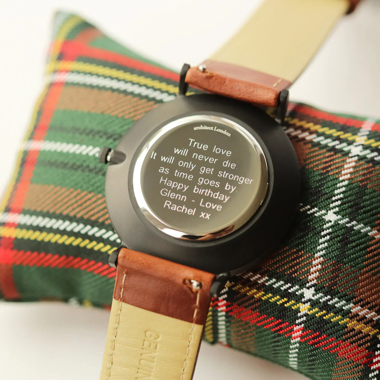 Personalised Men’s Architect Minimalist Watch Walnut - Shop Watches At Gift Moments - 5
