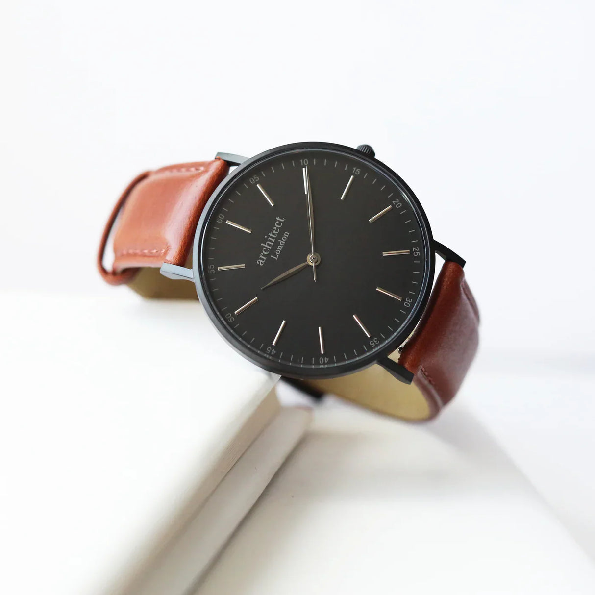 Personalised Men’s Architect Minimalist Watch Walnut - Shop Watches At Gift Moments - 7