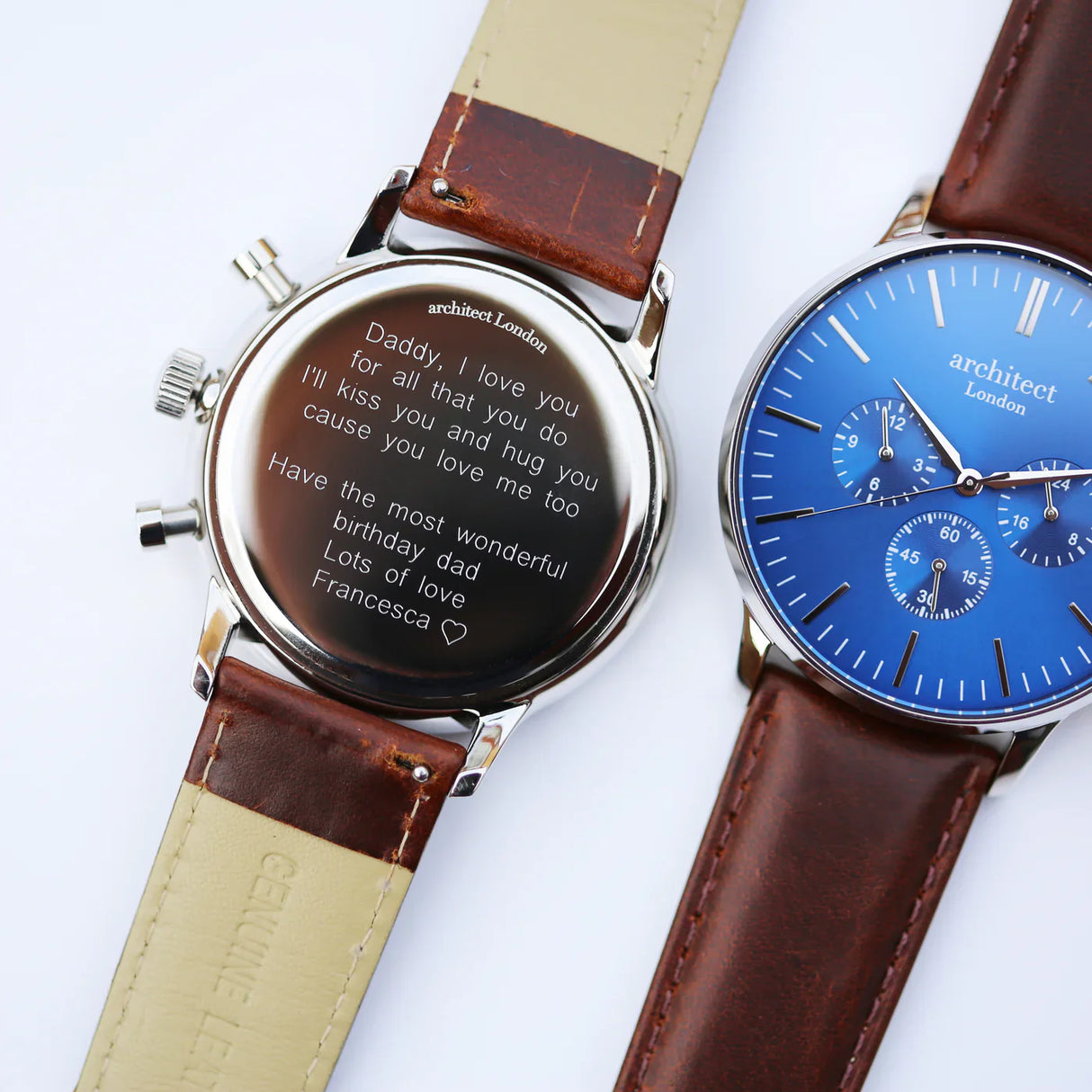 Personalised Men’s Architect Motivator Watch Walnut: 2 - Watches By Architect Watches