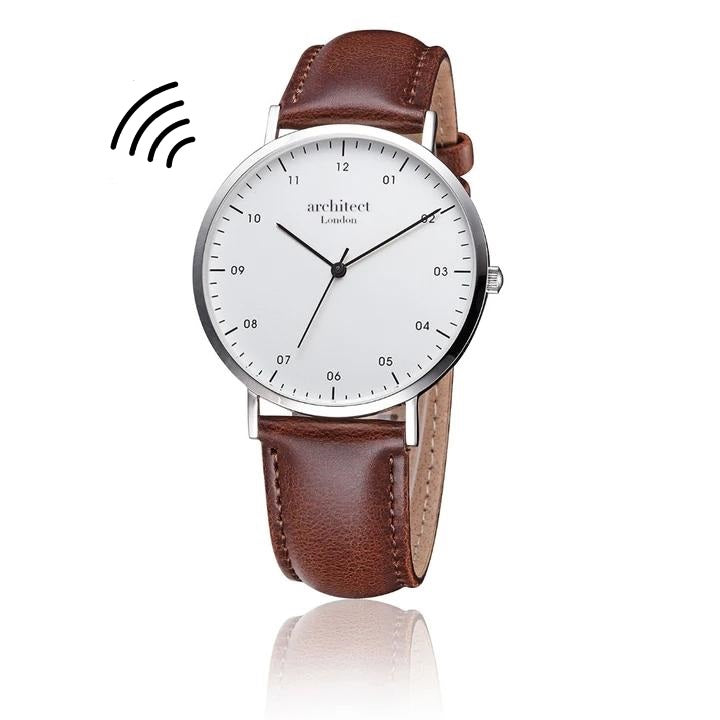 Personalised Men’s Architect Zephyr Walnut Contactless Payment Watch: 8 - Watches By Architect Watches