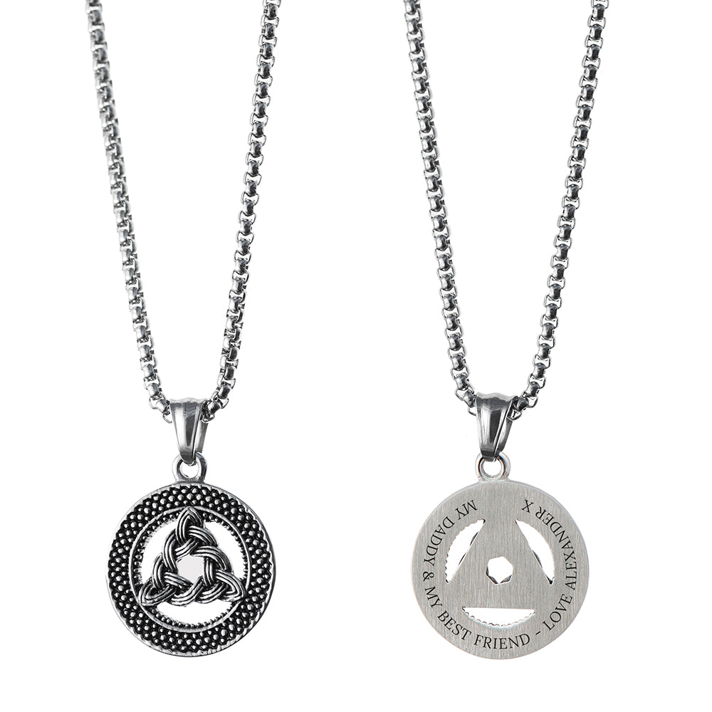 Personalised Men’s Celtic Trinity Pendant Necklace - Shop Necklaces At Gift Moments - 6