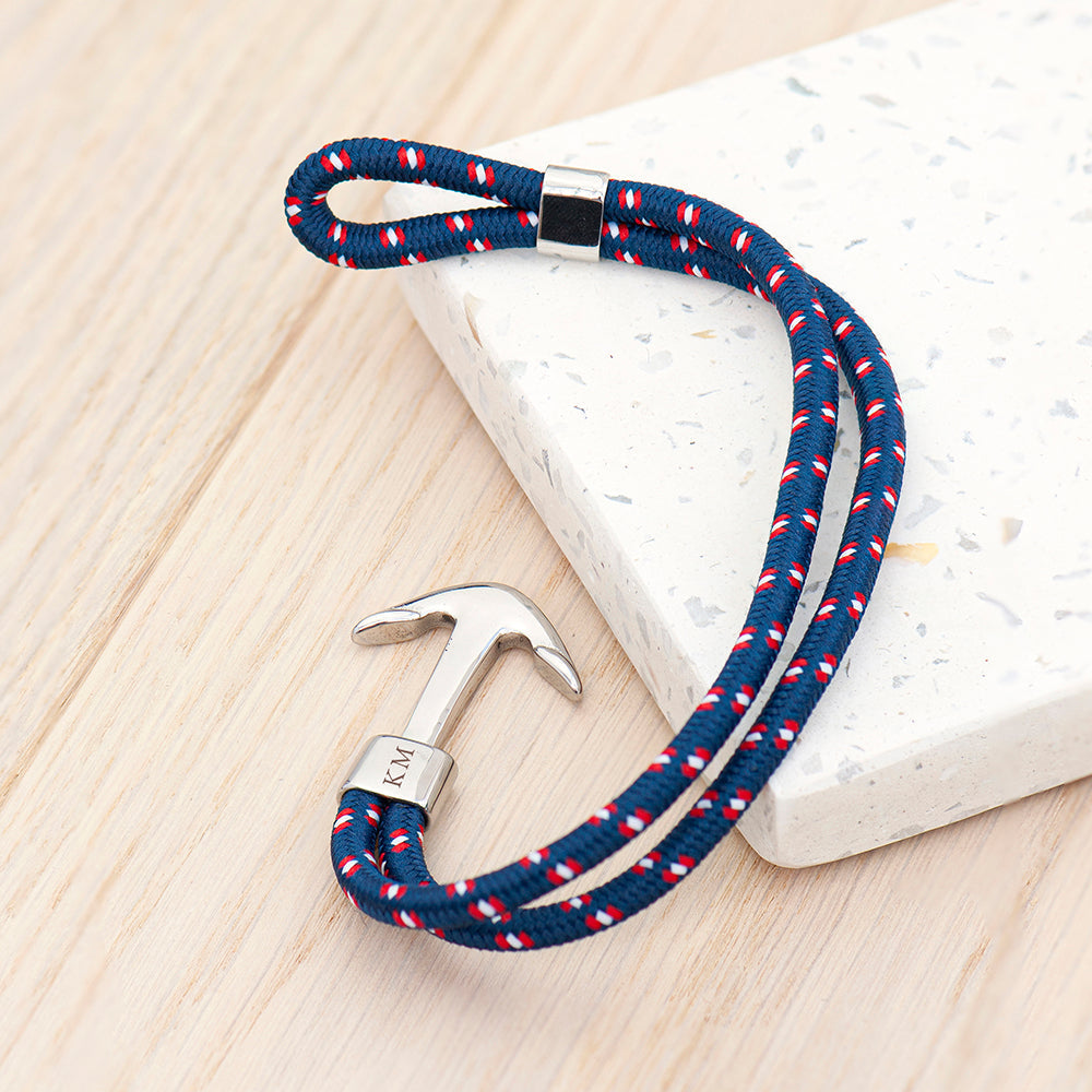 Personalised Men’s Nautical Anchor Rope Bracelets - Shop Bracelets At Gift Moments - 10