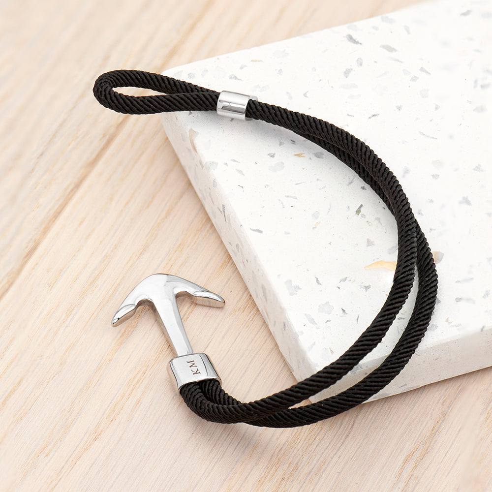Personalised Men’s Nautical Anchor Rope Bracelets - Shop Bracelets At Gift Moments - 13