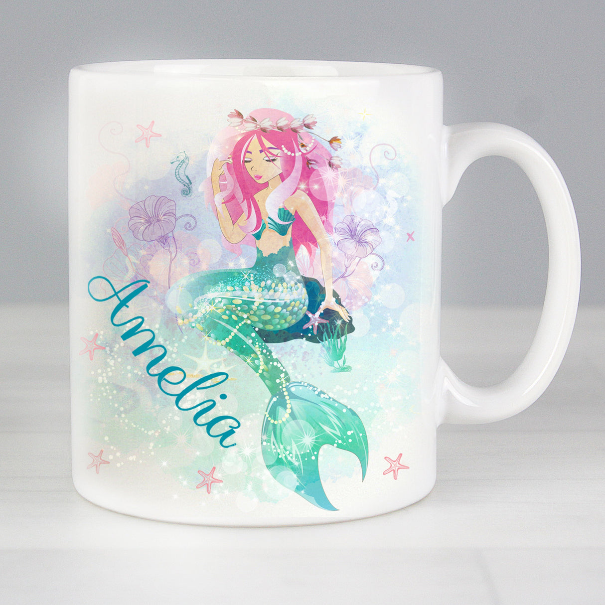 Personalised Mermaid Mug: 1 - Mugs By Gift Moments