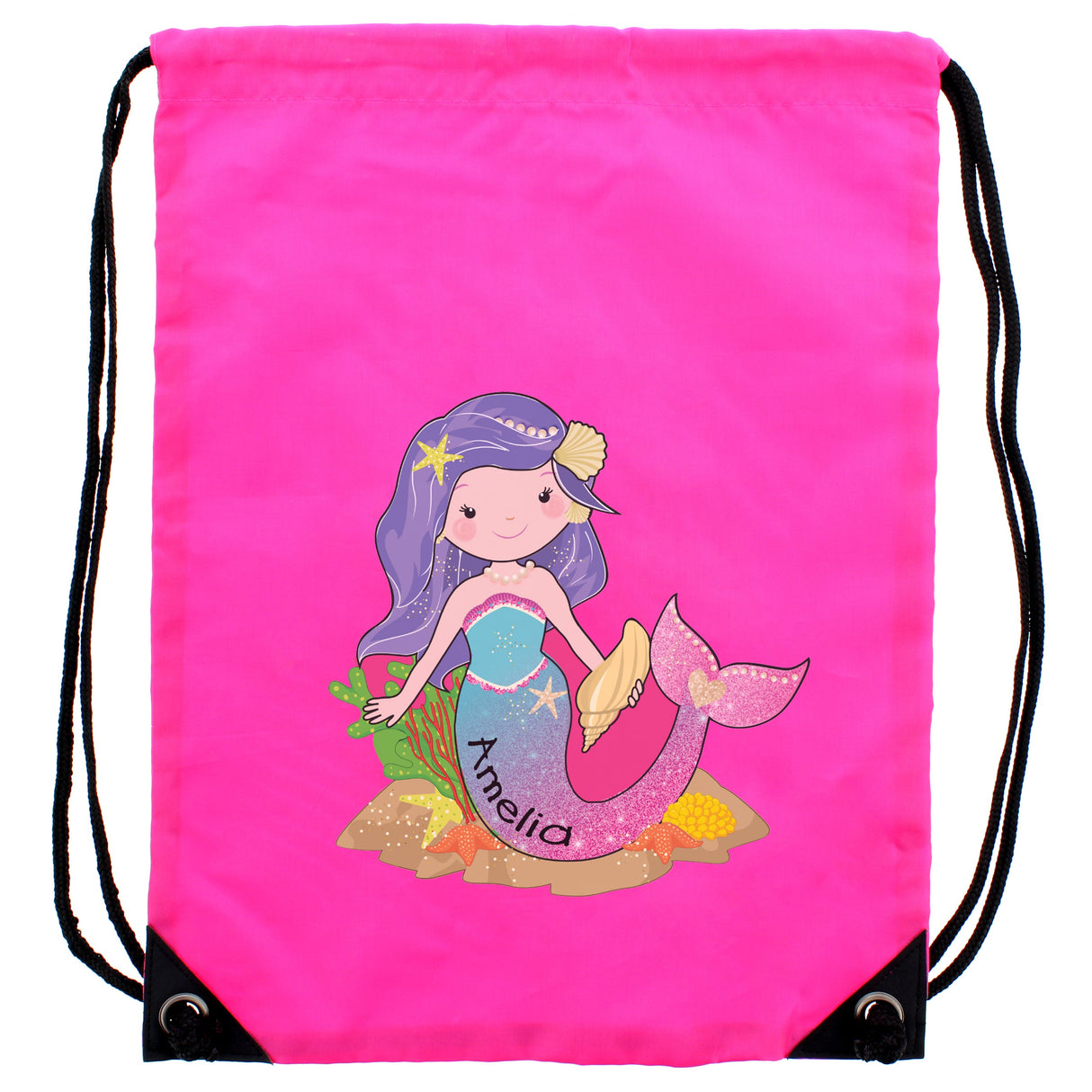 Personalised Mermaid Pink Kit Bag - Shop Kids Bags At Gift Moments - 4