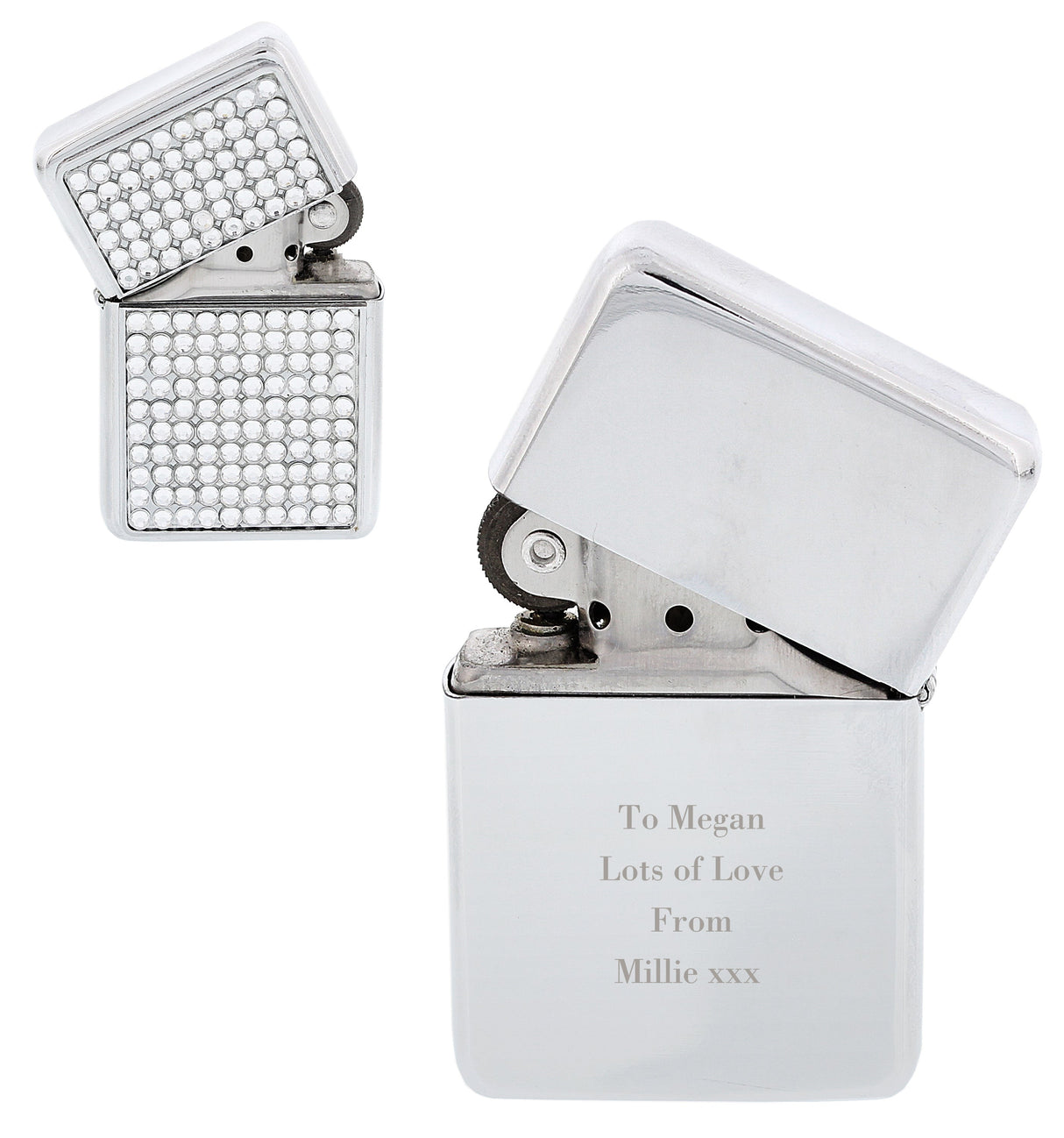 Personalised Any Message Diamante Lighter: 2 - Smoking Accessories By Gift Moments