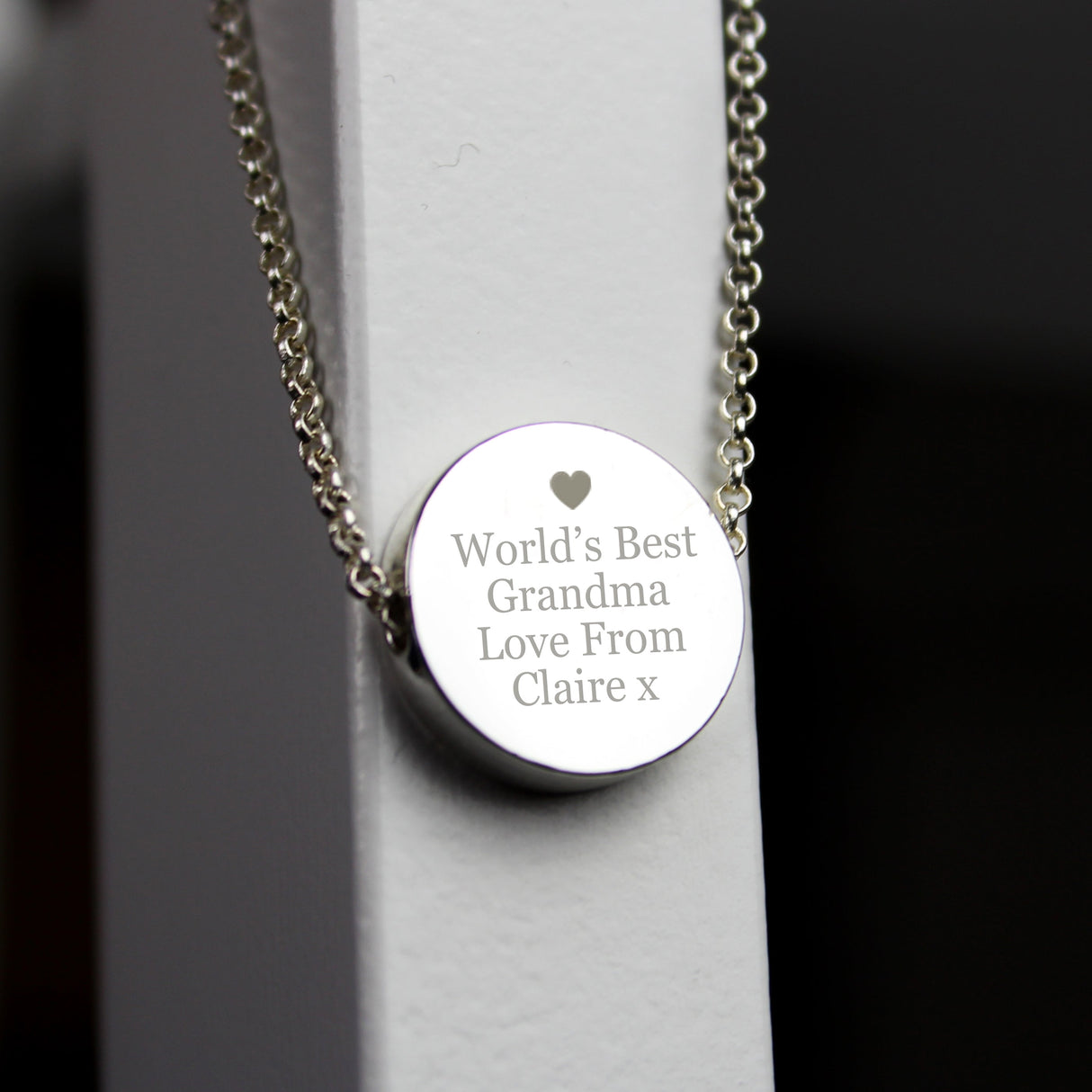 Personalised Any Message Disc Necklace - Shop Necklaces At Gift Moments - 1